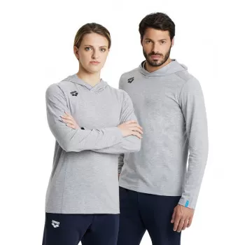 TEAM HOODED LONG SLEEVE T-SHIRT GREY 