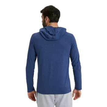 TEAM HOODED LONG SLEEVE T-SHIRT NAVY 