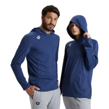 TEAM HOODED LONG SLEEVE T-SHIRT NAVY 