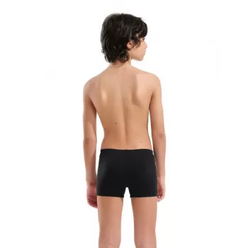 B ARENA BRIGHT SWIM SHORT BLACK-TEAM ORANGE 