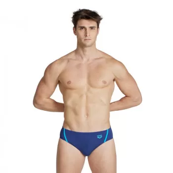 MENS ARENA PRO FILE SWIM BRIEFS NAVY-TURQUOISE 