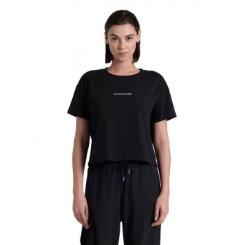 W ARENA CROP TEE PRINTED BLACK 