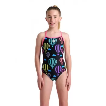 G  ARENA BALLOONS SWIMSUIT LIGHTDROP BACK BLACK MULTI 
