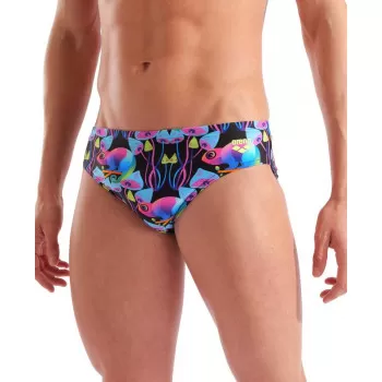 M ARENA MULTI CHAMELEONS SWIM BRIEF MULTI BLACK 