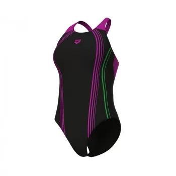 W ARENA CLEAR LINES SWIMSUIT V BACK 