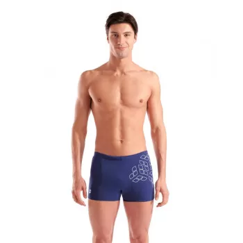 M ARENA KIKKO GRAPHIC SWIM SHORT NAVY-WHITE KUPAĆI ZA PLIVANJE 