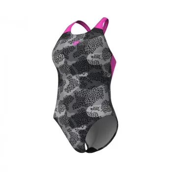 W ARENA CAMO SWIMSUIT V BACK L 