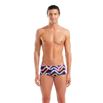 M ARENA TEXTURE SWIM LOW WAIST SHORT NAVY MULTI 