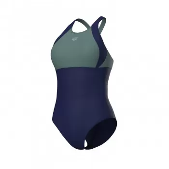 W ARENA SWIMSUIT LINDA CROSS BACK NAVY-SAGE-NAVY 