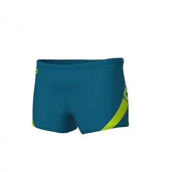 M ARENA STRIPEFLOW SWIM SHORT BLUE COSMO-ARTIC LIME 