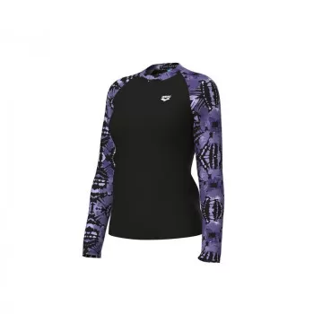 W ARENA SWIM L/S RASH VEST ALLOVER 