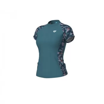 W ARENA SWIM S/S RASH VEST ALLOVER 