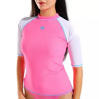W ARENA RASH VEST S/S GRAPHIC 