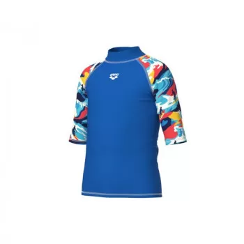 UNISEX JR ARENA RASH VEST S/S ALLOVER 