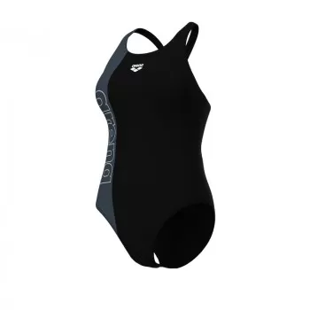 W ARENA DUOGRAF SWIMSUIT BLACK-ASPHALT 