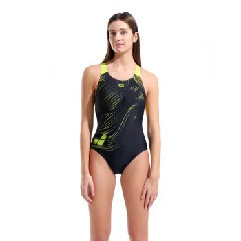 W ARENA FOLIAGE SWIMSUIT BLACK MULTI 