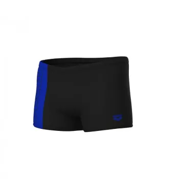 M ARENA DUOGRAF SWIM SHORT BLACK-NEON BLUE 