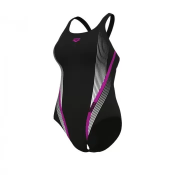 W ARENA DYNAMIC SWIMSUIT BLACK-VERY FUCHSIA 