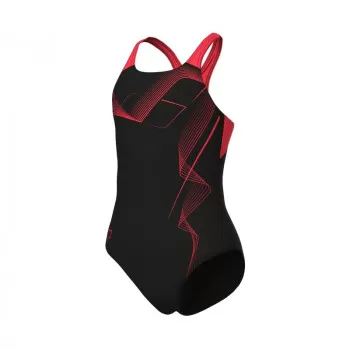 G ARENA VIBE SWIMSUIT SWIM BLACK-BRIGHT CORAL 