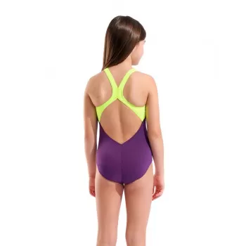 G ARENA BOLD SWIMSUIT PLUM-ARTIC LIME 
