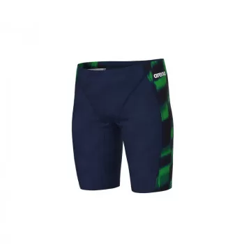 B ARENA WAVE SWIM JAMMER NAVY-TEAM BLUE GREEN 