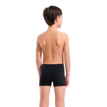 B ARENA BOLD SWIM SHORT BLACK-TURQUOISE 