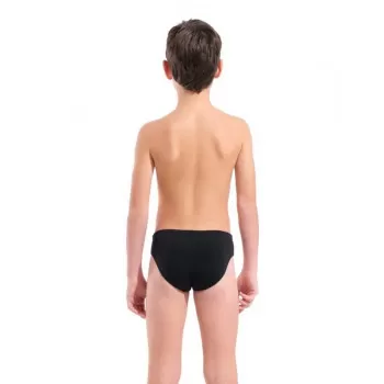 B ARENA BOLD SWIM BRIEFS BLACK-BRIGHT CORAL 