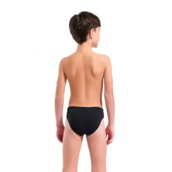 B ARENA BOLD SWIM BRIEFS BLACK-TURQUOISE 