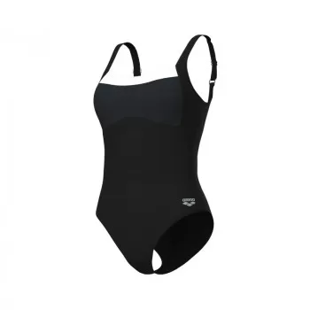 W ARENA SWIMSUIT GIANNA SQUARED BACK BLACK-NIGHT GREY-WHITE 