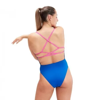 SOLID LATBK 1PC AF BLUE/PINK ŽENSKI KUPAĆI KOSTIM 