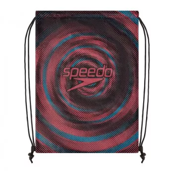 SPEEDO PRNT MESH BAG RED/BLU 