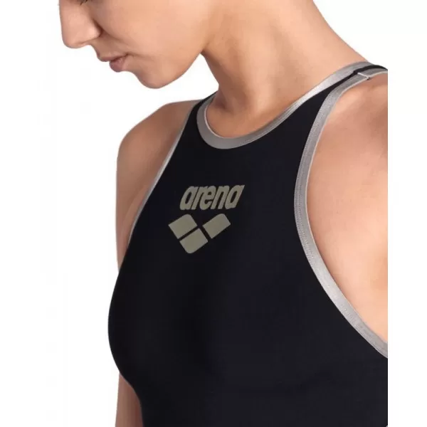 W ARENA ONE BIG LOGO ONE PIECE ASPHALT TURQUOISE 