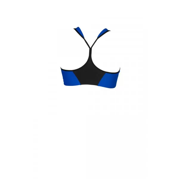 W GYM BRA TOP BASIC NEON BLUE 