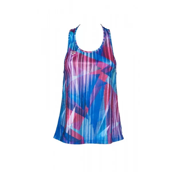 W GYM TANK TOP CROSS BACK SHADING PRISM 