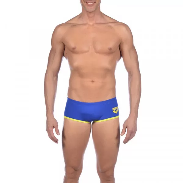 M ARENA ONE BIGLOGO LOW WAIST SHORT NEON BLUE-YELLOW STAR 