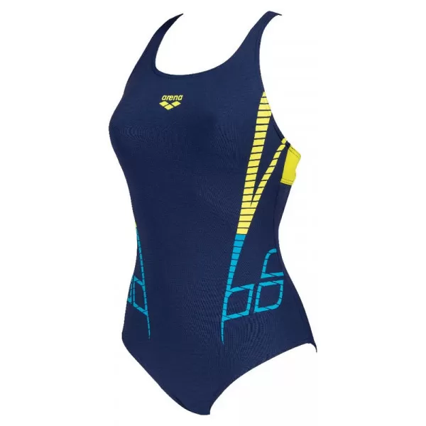 W SHINER SWIM PRO BACK ONE PIECE B NAVY-SOFT GREEN ŽENSKI KUPAĆI KOSTIM 