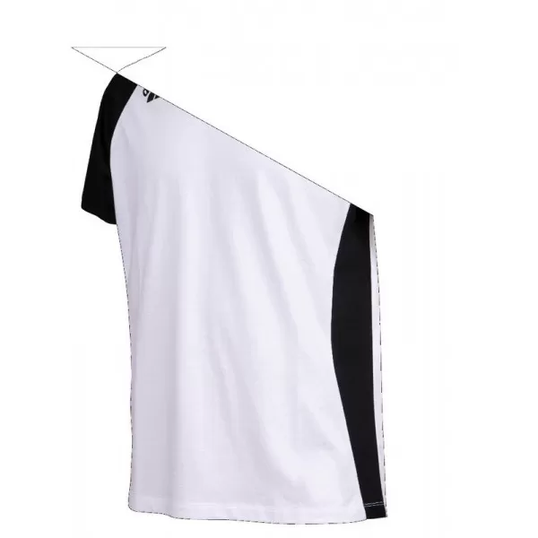 TE PANEL T-SHIRT WHITE-BLACK 