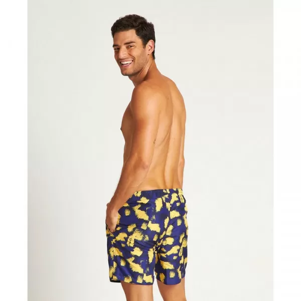 M FUNDAMENTALS ALLOVER BOXER NAVY MULTI MUŠKI ŠORC 