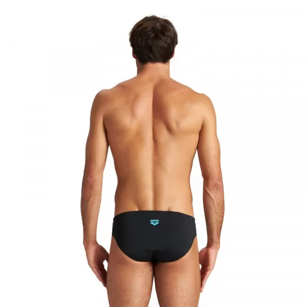 ARENA M STREAK BRIEF BLACK TURQUOISE MUŠKE KUPAĆE GAĆE 