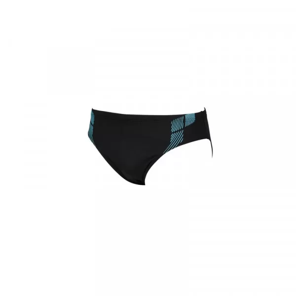 ARENA M STREAK BRIEF BLACK TURQUOISE MUŠKE KUPAĆE GAĆE 