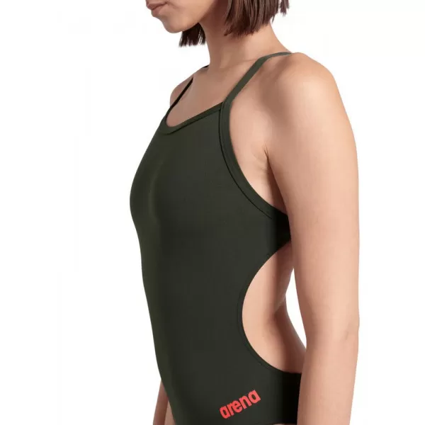 WOMENS TEAM SWIMSUIT CHALLENGE SOLID DARK SAGE 