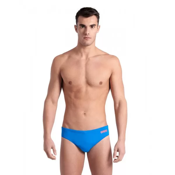 MENS TEAM SWIM BRIEFS SOLID BLUE RIVER 