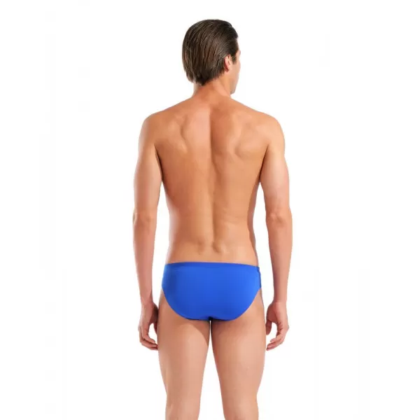 M TEAM SWIM BRIEFS SOLID  NEON BLUE-TEAM ORANGE 