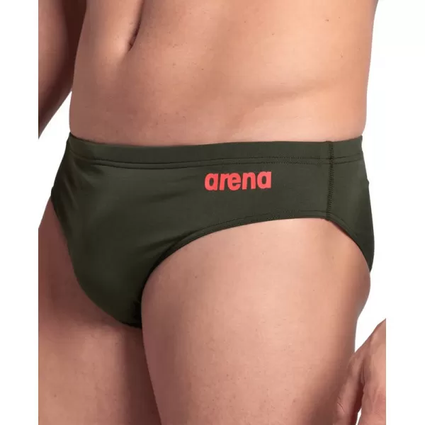 MENS TEAM SWIM BRIEFS SOLID DARK SAGE 
