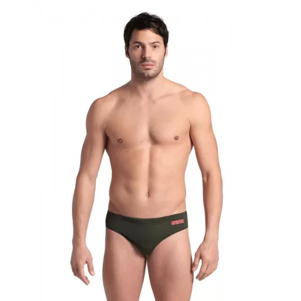 MENS TEAM SWIM BRIEFS SOLID DARK SAGE 