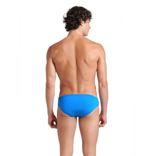 M TEAM SWIM BRIEFS SOLID BLUE RIVER-ARTIC LIME 