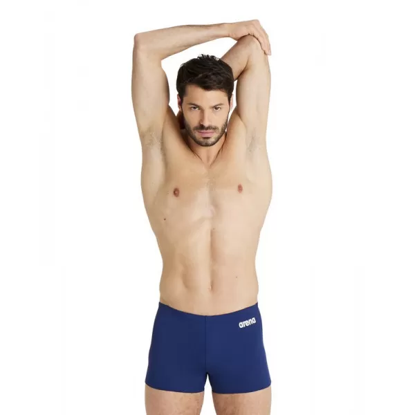 M TEAM SWIM SHORT SOLID NAVY-WHITE 