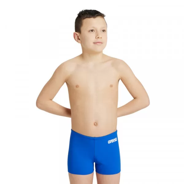 B TEAM SWIM SHORT SOLID ROYAL-WHITE 