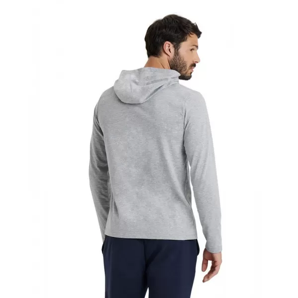 TEAM HOODED LONG SLEEVE T-SHIRT GREY 