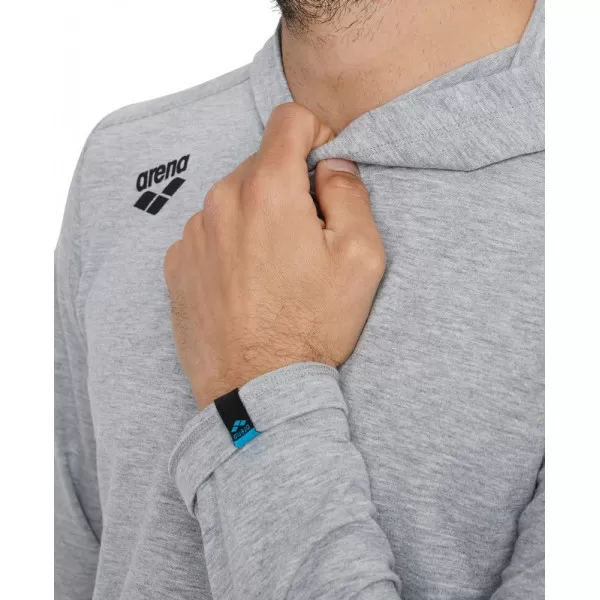TEAM HOODED LONG SLEEVE T-SHIRT GREY 